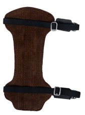 Enkele armbeschermers boogschieten accessoires donker bruin Numex Archery