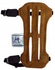 Enkele armbeschermers accessoires boogschieten honey bruin Numex Archery